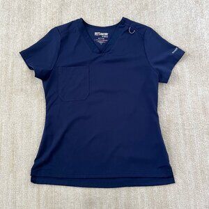Grey’s Anatomy by Barco Navy Blue V-Neck Short Sleeve Scrub Top S